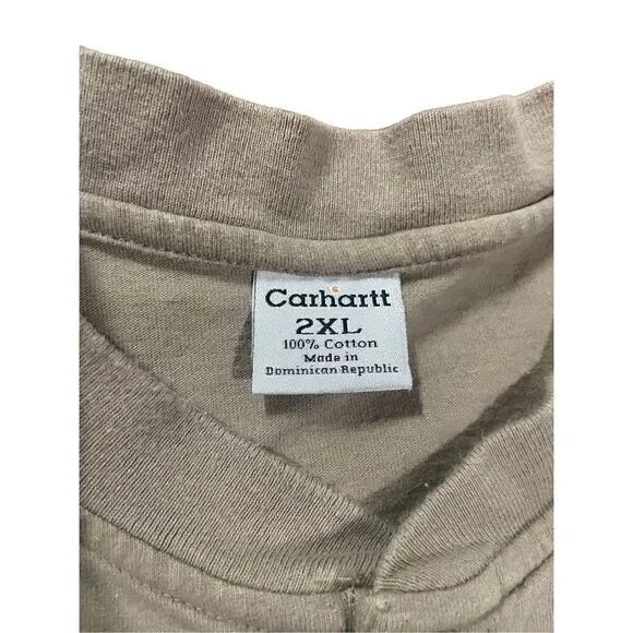 Carhartt men’s camel brown short sleeve tee 2XL - Picture 3 of 6
